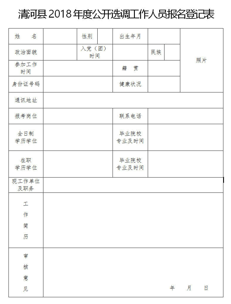 2018年清河縣委辦公室及下屬事業(yè)單位招聘工作人員